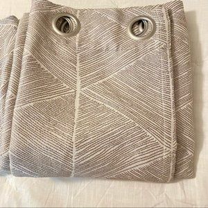 NWOT 62 curtains 2 panels tan 50”x 84”